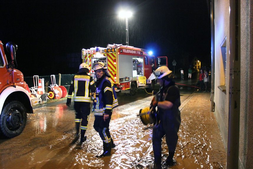 Unwetter w&uuml;tete in Rustenfelde