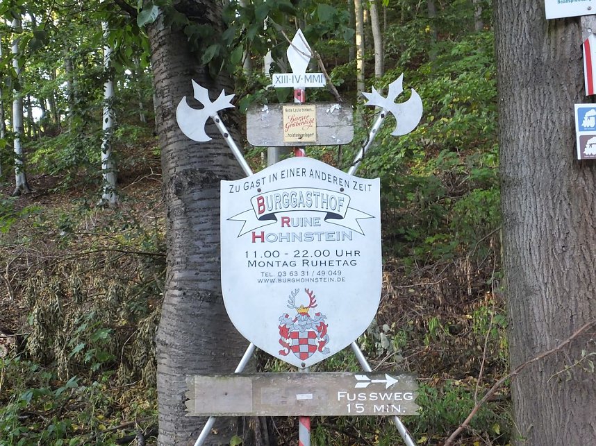 Zu Besuch auf der Burgruine Hohnstein