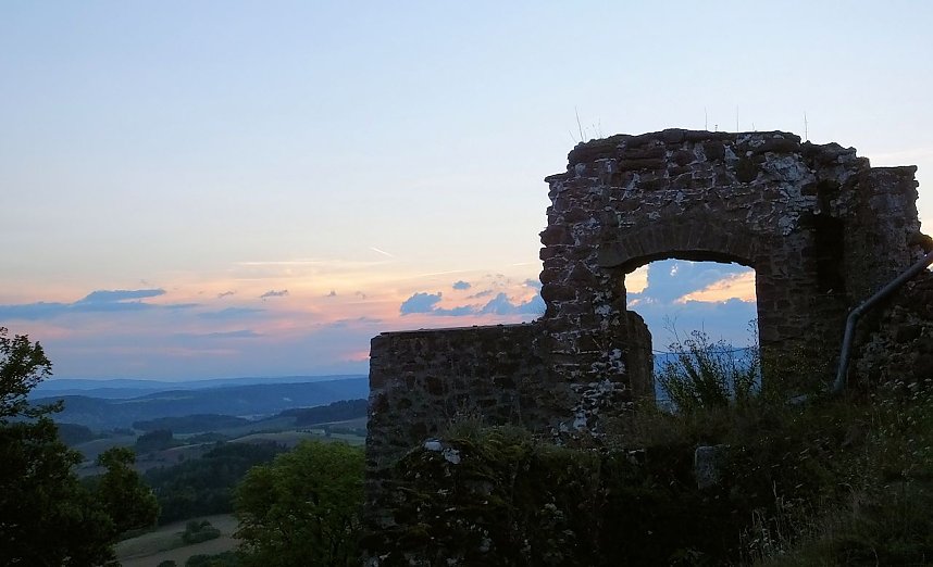 Zu Besuch auf der Burgruine Hohnstein