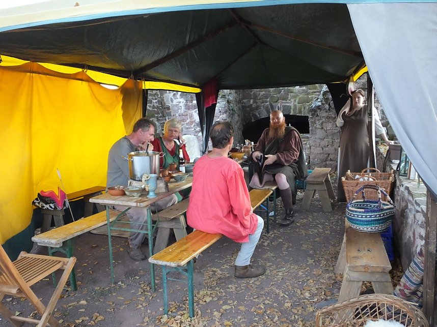 Zu Besuch auf der Burgruine Hohnstein
