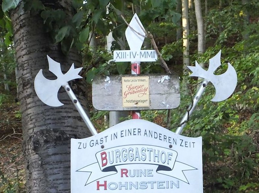 Zu Besuch auf der Burgruine Hohnstein