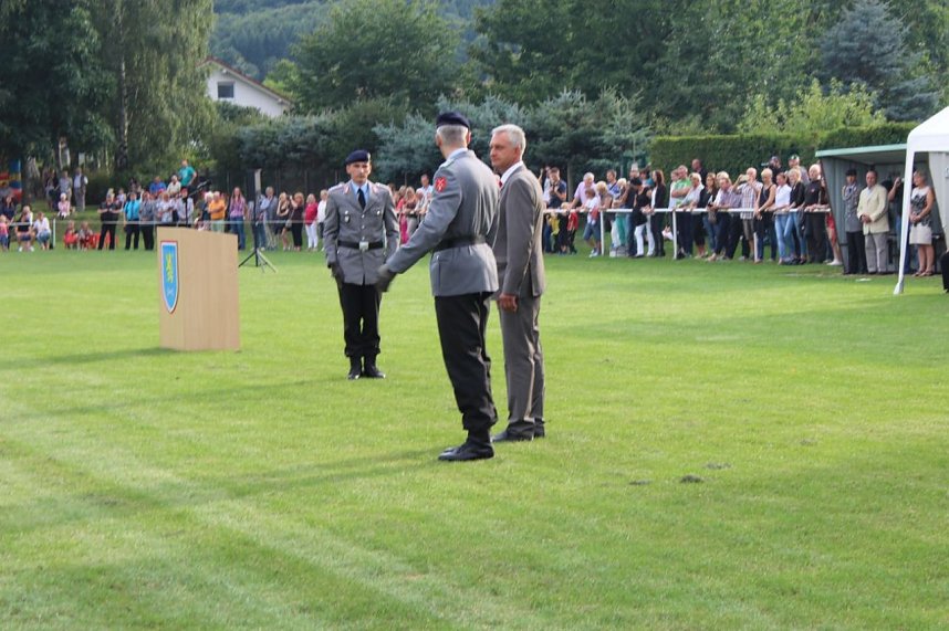 Feierliche Vereidigung in Berka