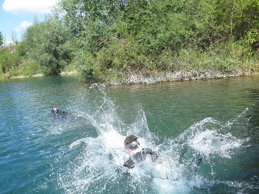 Trauung unter Wasser