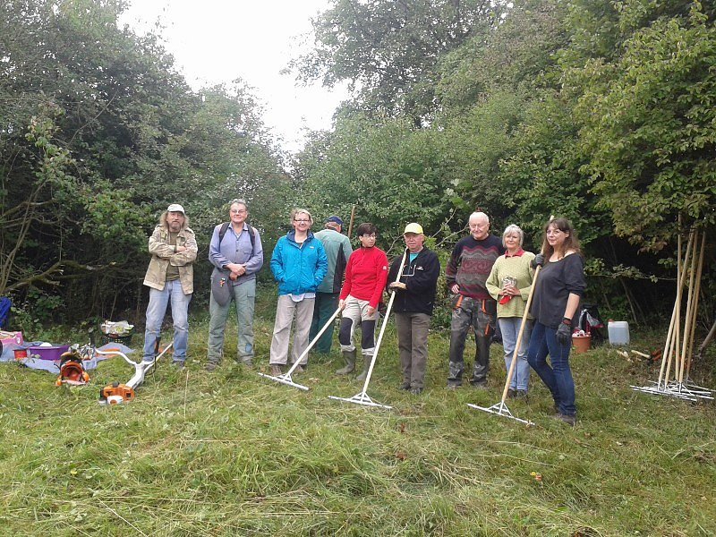 M&auml;hen gegen Gipsabbau - der Nordh&auml;user BUND in Aktion