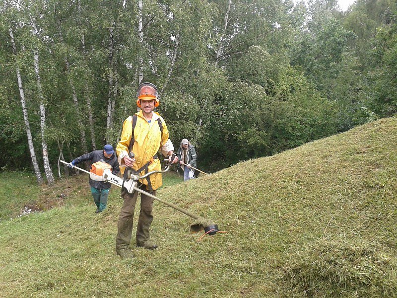 M&auml;hen gegen Gipsabbau - der Nordh&auml;user BUND in Aktion