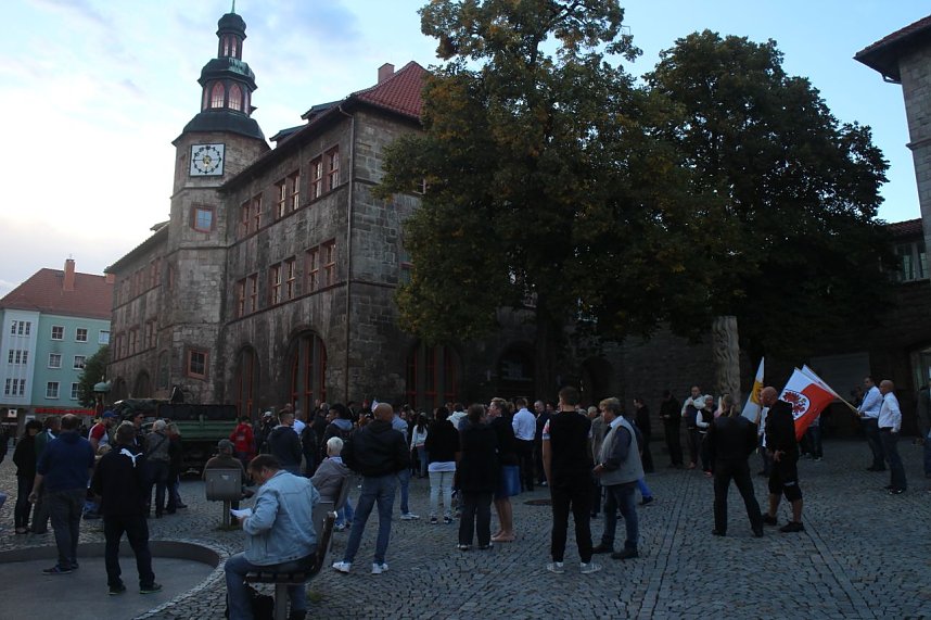 Demonstration und Gegendemonstration in Nordhausen