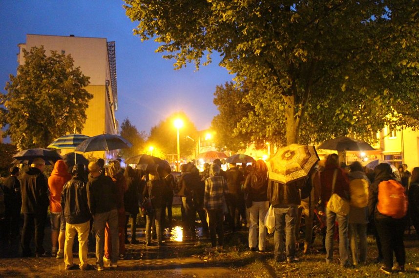 Demonstration und Gegendemonstration in Nordhausen