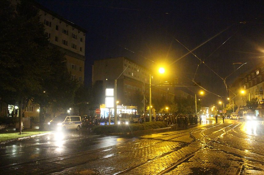 Demonstration und Gegendemonstration in Nordhausen