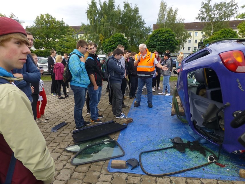 Aktion junge Fahrer an der Morgenr&ouml;te in Nordhausen