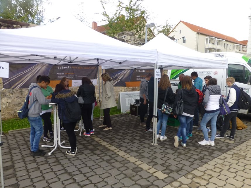 Aktion junge Fahrer an der Morgenr&ouml;te in Nordhausen