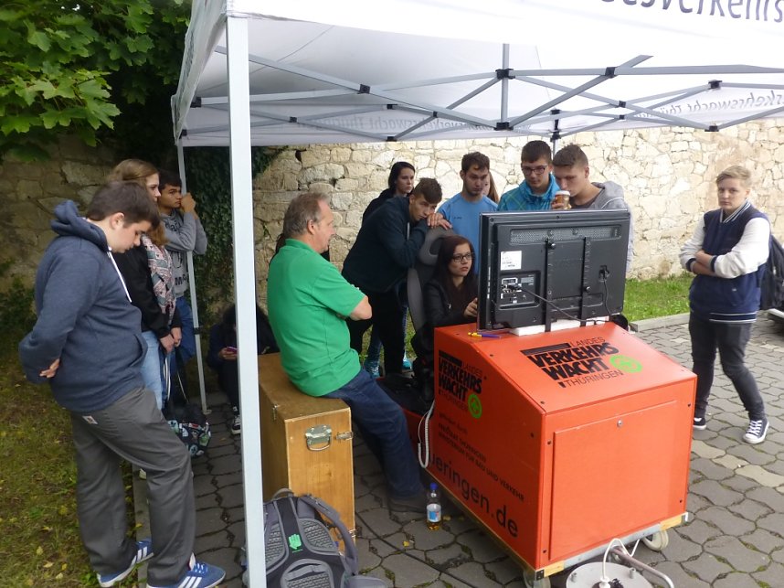 Aktion junge Fahrer an der Morgenr&ouml;te in Nordhausen