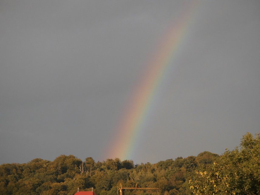 Regenbogen &uuml;ber Nordhausen