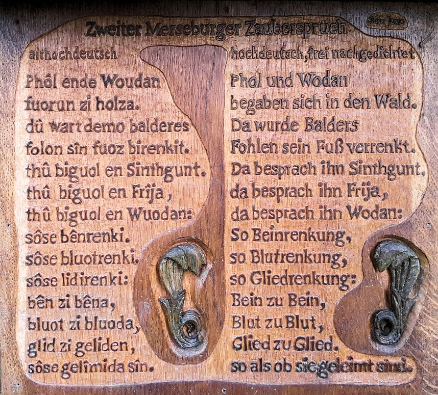 Pfad der Poesie im Park Hohenrode