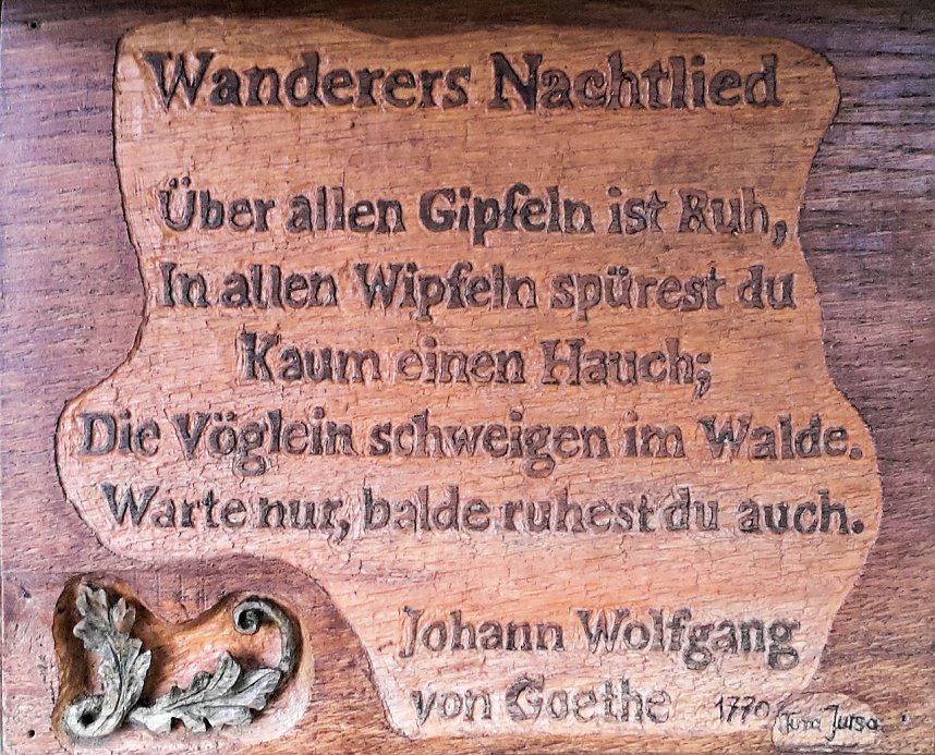Pfad der Poesie im Park Hohenrode