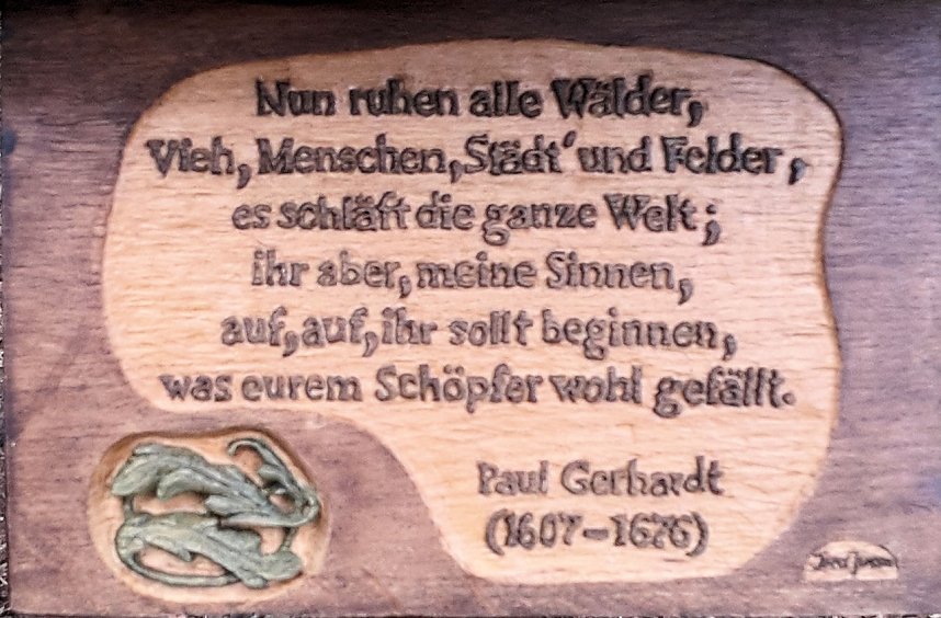 Pfad der Poesie im Park Hohenrode