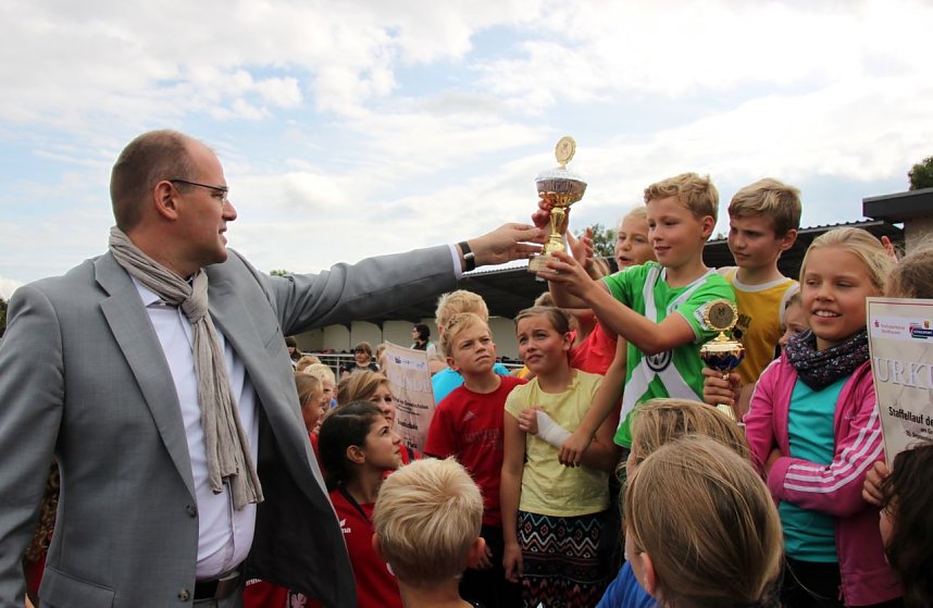 Staffellauf um den Pokal des Landrates