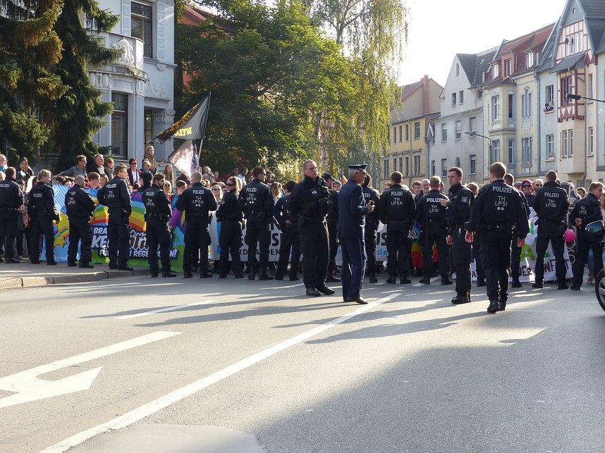 Zwei Demos in Nordhausen