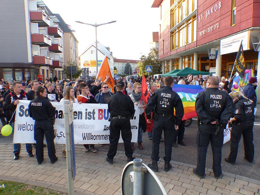 Zwei Demos in Nordhausen