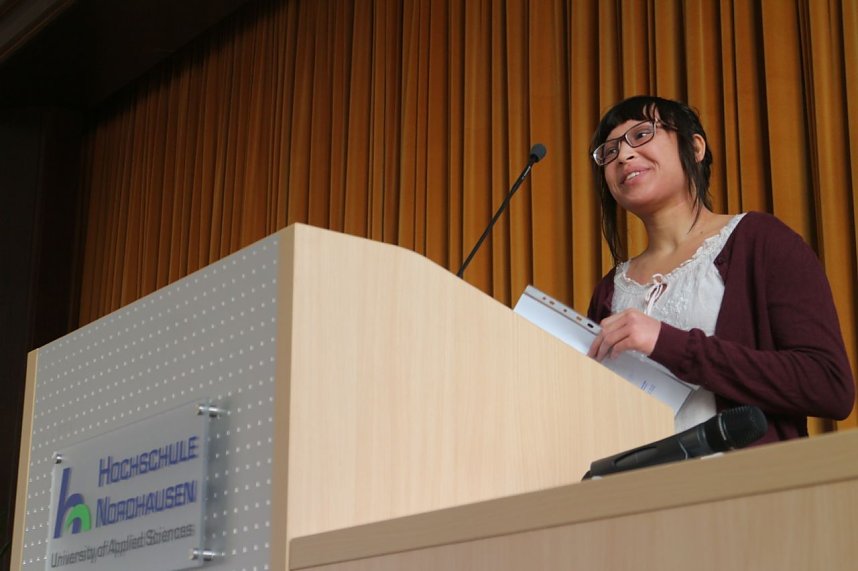 Volles Haus im Audimax - an der Nordh&auml;user Hochschule wurden heute die Neuzug&auml;nge immatrikuliert