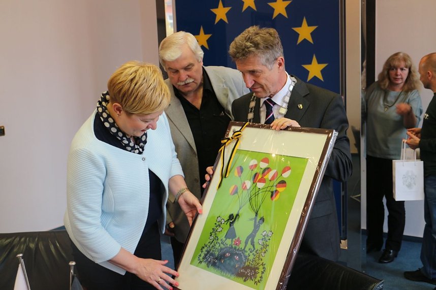 Besuch aus Ostr&oacute;w Wielkopolski im Nordh&auml;user Rathaus