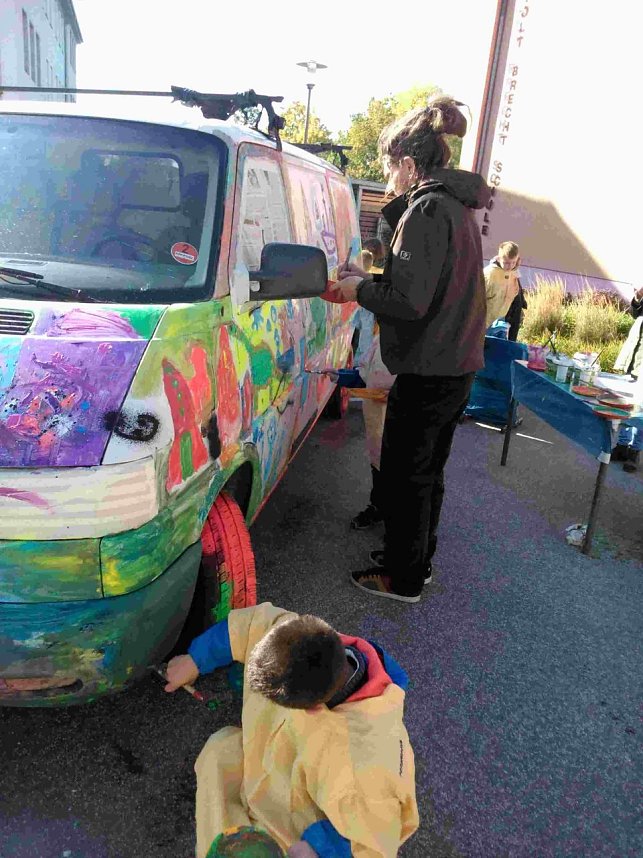 Kunstaktion an der Grundschule Bertold Brecht