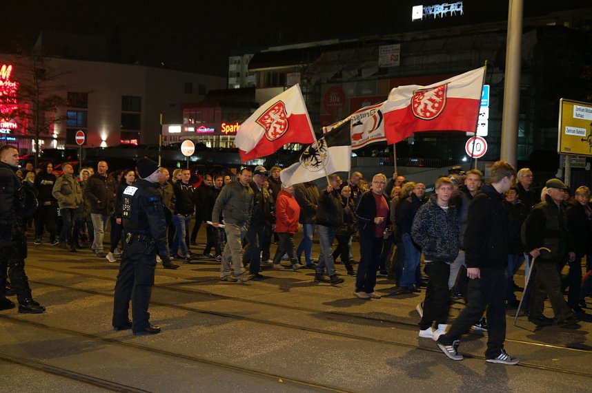 Zwei Demos in Nordhausen