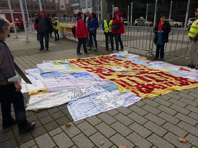 Demonstranten machten Druck