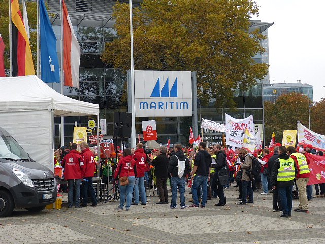 Demonstranten machten Druck