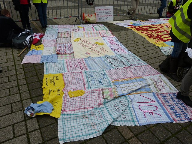 Demonstranten machten Druck