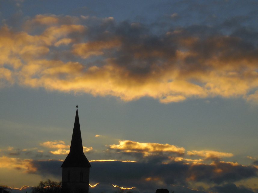 Farbenspiel am Abendhimmel