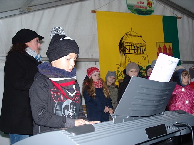 Vorweihnachtssingen der Schulkinder