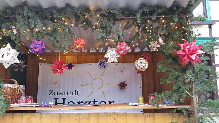 Wunschzettelkasten in der Bastelstube auf dem Niedersachswerfener Weihnachtsmarkt