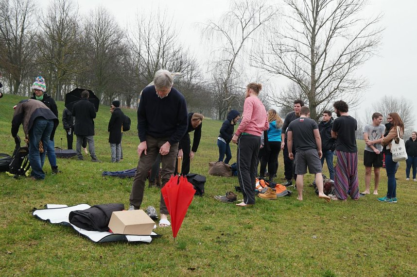 Eisbaden der Hochschule 2015