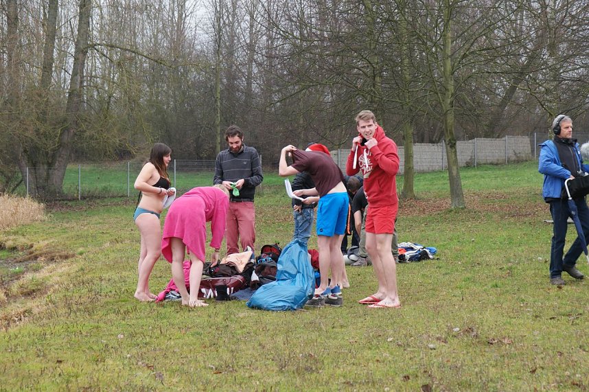 Eisbaden der Hochschule 2015