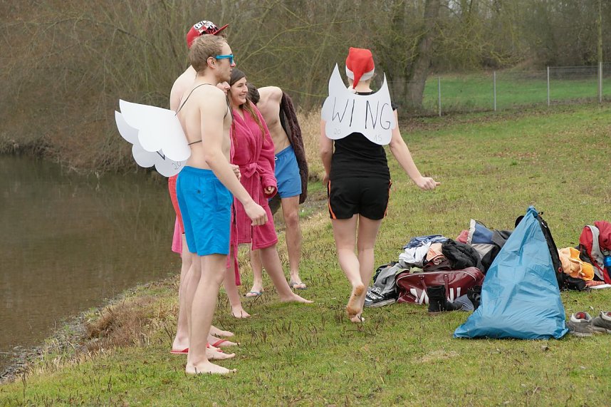 Eisbaden der Hochschule 2015