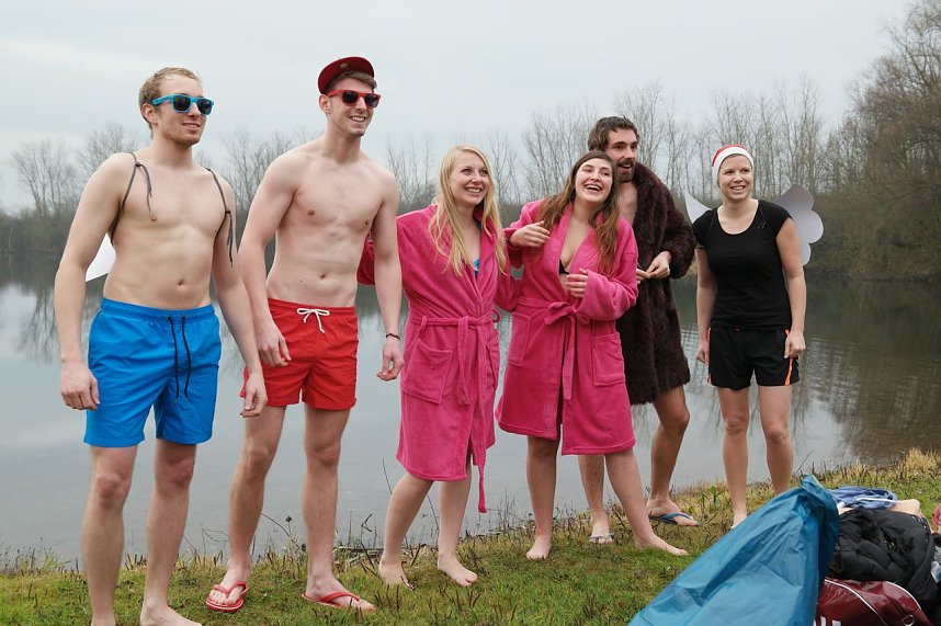 Eisbaden der Hochschule 2015