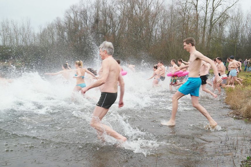 Eisbaden der Hochschule 2015