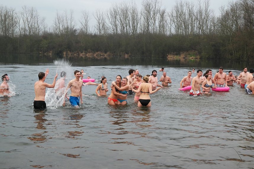 Eisbaden der Hochschule 2015