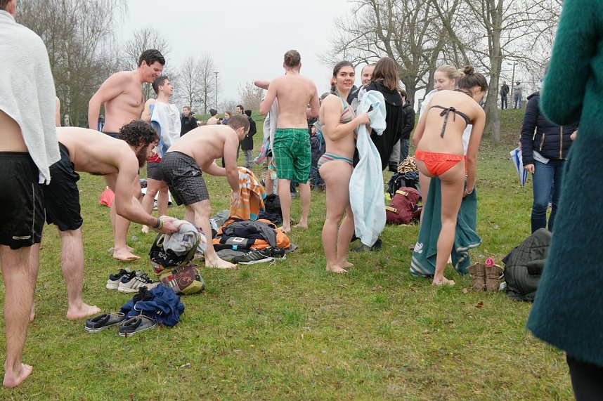 Eisbaden der Hochschule 2015