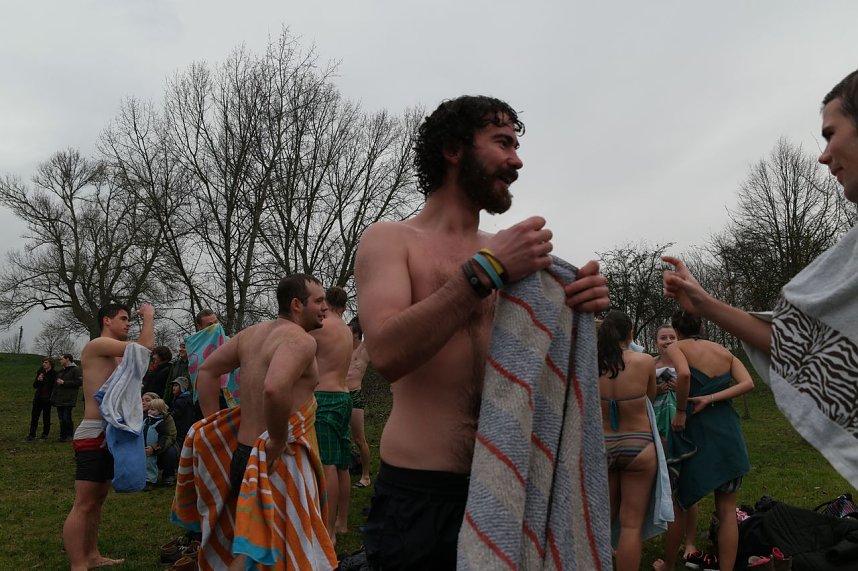 Eisbaden der Hochschule 2015