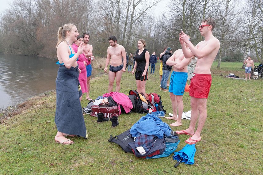 Eisbaden der Hochschule 2015