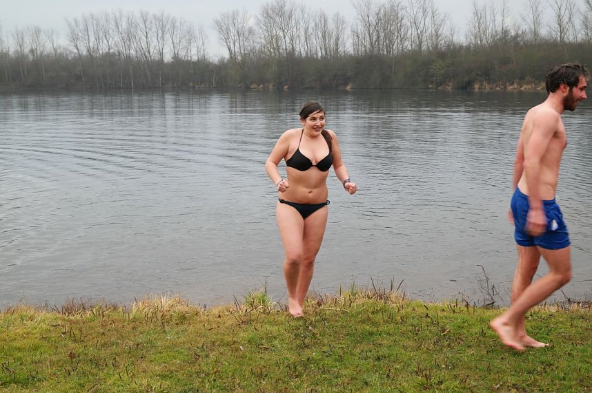 Eisbaden der Hochschule 2015