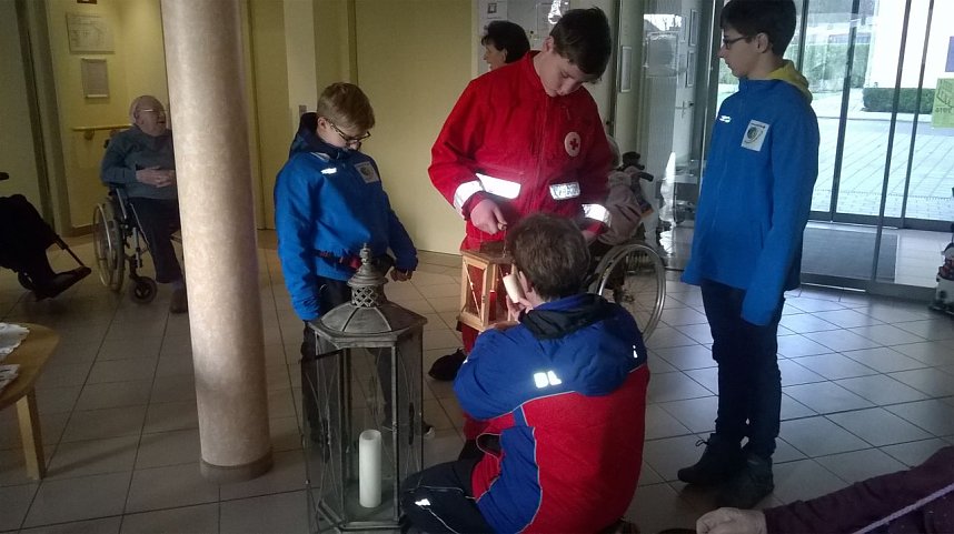 Ellricher Bergwachter im Friedenslichtensatz