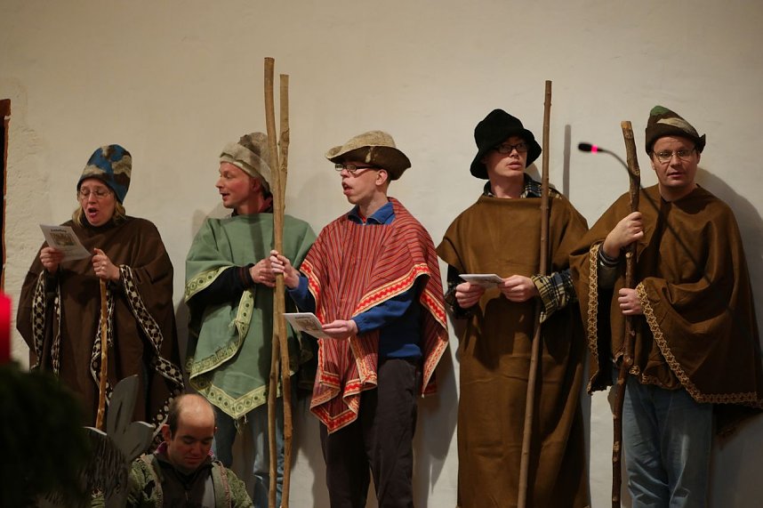 Weihnachtsgottesdienst der Nordth&uuml;ringer Werkst&auml;tten