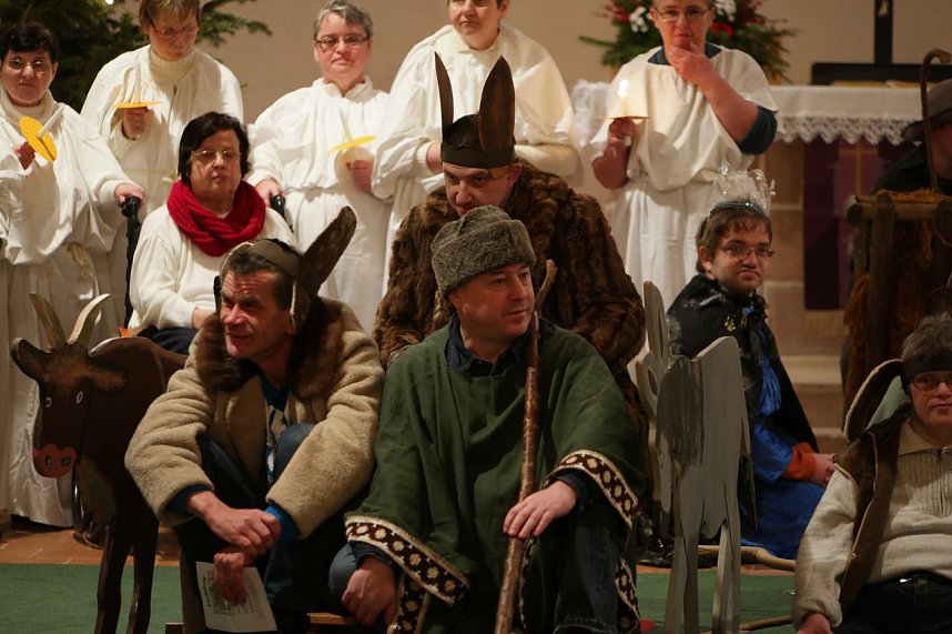 Weihnachtsgottesdienst der Nordth&uuml;ringer Werkst&auml;tten