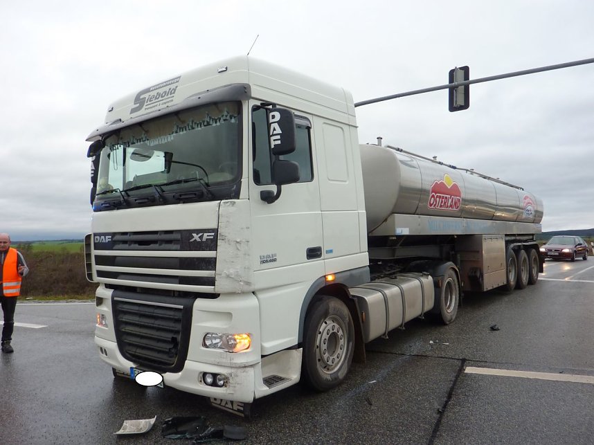 Unfall an der Kreuzung zur A 38 zwischen Bielen und G&ouml;rsbach