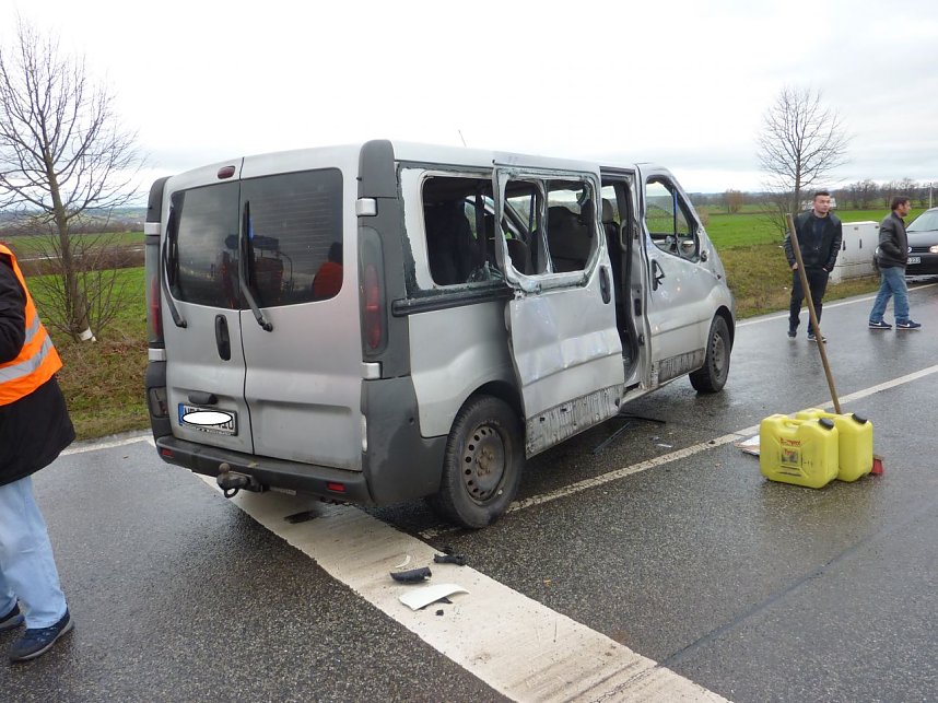 Unfall an der Kreuzung zur A 38 zwischen Bielen und G&ouml;rsbach