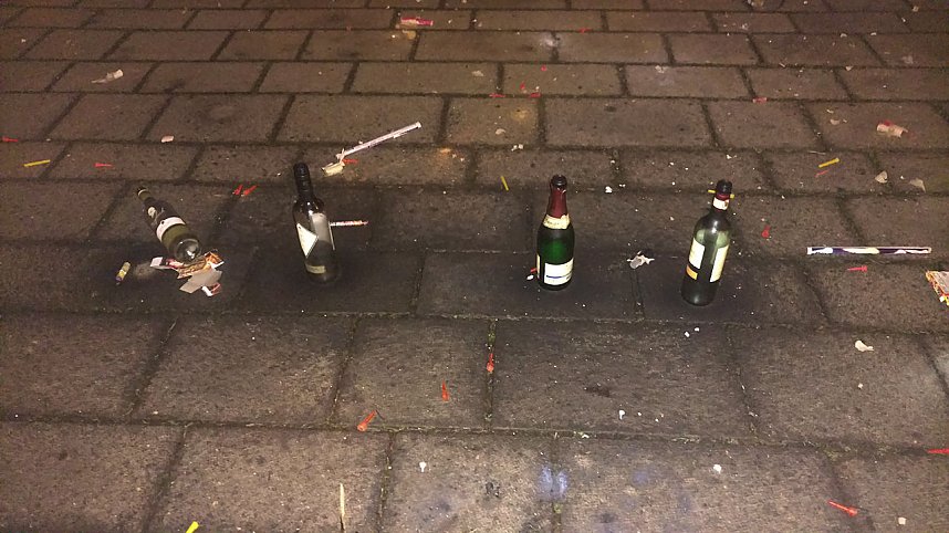 Bilder einer Nordh&auml;user Silvesternacht