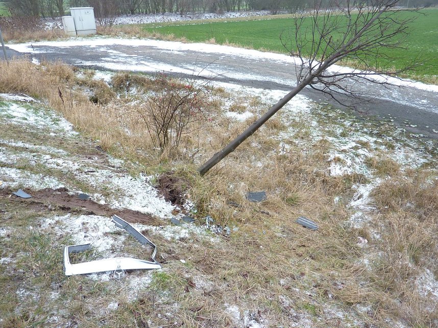 Unfall an der Anschlussstelle