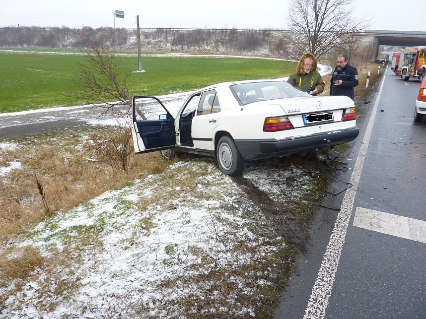 Unfall an der Anschlussstelle